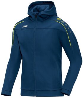 Jas met Capuchon Classico Dames Nacht Blauw-Citroen Maat 34