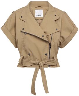 Jas met ceintuur Kesha  camel - L,XL,