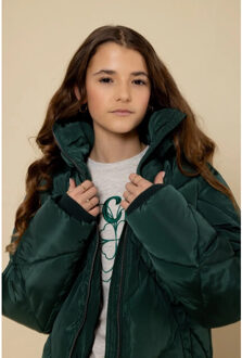 Jas puffer flessen voor meisjes in de kleur Groen - 128