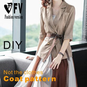 Jasje Patroon Revers Snijden Tekening 1:1 Kledingstuk Patroon BWT-89 Size XL