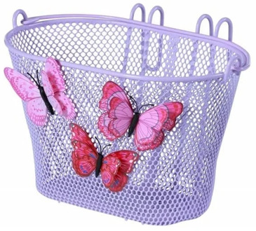 Jasmin Butterfly kinderfietsmand voorop of achterop lila Paars