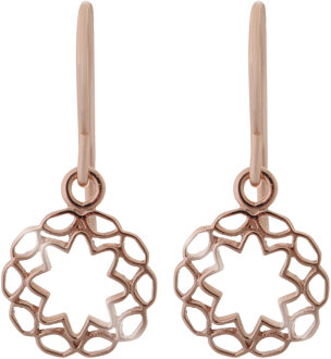 'Jasmine' Dames 925 Sterling Zilveren Set: Armband + Oorbellen + Ketting - Roze SET-7076/1 Rosé