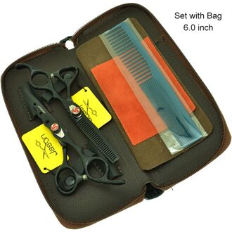 Jason 6 Inch Haar Schaar Professionele Kappers Scharen Snijden Dunner Scissor Shear Kapper Scheermessen A0025D A0025D-01-60