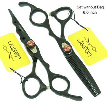 Jason 6 Inch Haar Schaar Professionele Kappers Scharen Snijden Dunner Scissor Shear Kapper Scheermessen A0025D A0025D-02-60