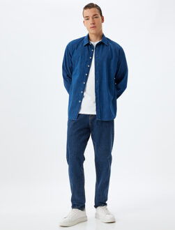 JASSEN Extra groot Denim Jasje Donker Marine