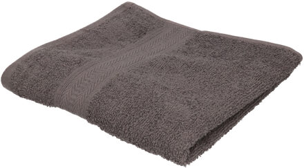 Jassz badkamer handdoeken - grijs - 50 x 100 cm - katoen - Badhanddoek