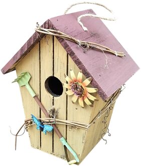 Jaulas Para Pájaros Houten Vogel Huis Nestkastje Vogelkooi Opknoping Nesten Huis Tuin Decoratie Vogelhuisjes For A Buiten