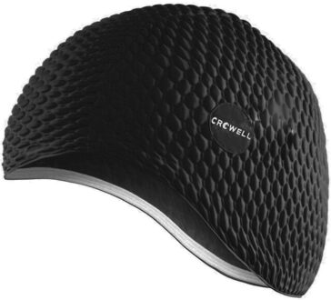 Java bubble zwemcap lang haar Zwart - One size