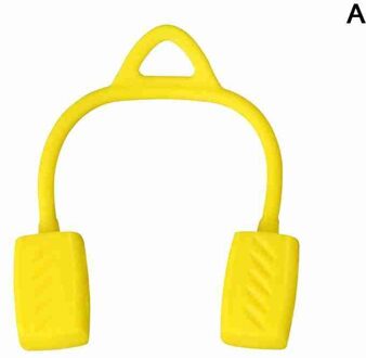 Jaw Spier Sporter Ballen Onderkaak Trainer Bal Voedsel Kaaklijn Gel Silica Hals Simulator Grade Fitness Toner U9M8 geel