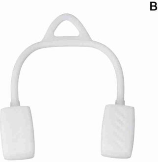 Jaw Spier Sporter Ballen Onderkaak Trainer Bal Voedsel Kaaklijn Gel Silica Hals Simulator Grade Fitness Toner U9M8 wit