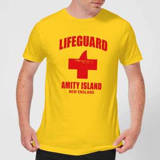 Jaws Amity Island Lifeguard T-shirt - Geel - XL