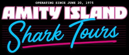 Jaws Amity Island Shark Tour Men's T-Shirt - Black - XL Zwart