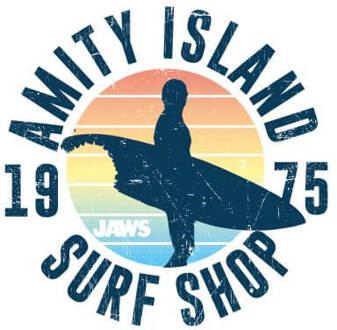 Jaws Amity Surf Shop Dames T-shirt - Wit - XXL