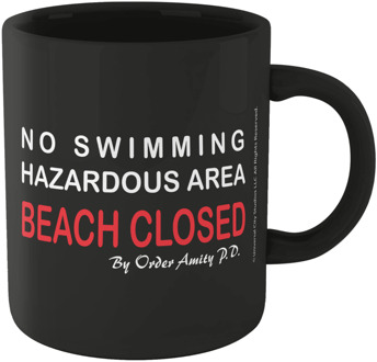Jaws Beach Closed Mug - Black