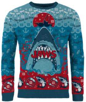 Jaws Christmas Sweater Jaws Size M