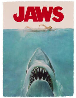 Jaws Classic Poster Dames T-shirt - Wit - L