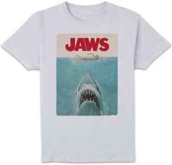 Jaws Classic Poster T-shirt - Wit - XL