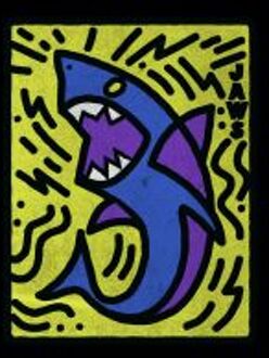 Jaws Doodle Icon Men's T-Shirt - Black - XXL Zwart