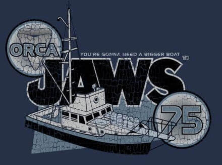 Jaws Orca 75 Dames T-shirt - Navy - XL Blauw
