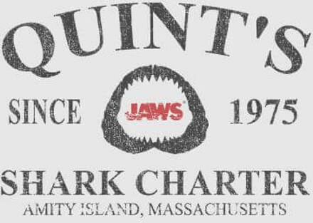 Jaws Quint's Shark Charter Dames T-shirt - Grijs - M