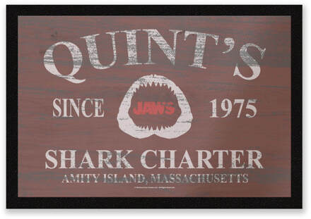 Jaws Quints Shark Charter Entrance Mat