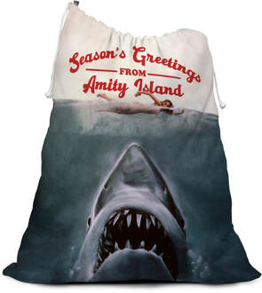 Jaws Seasons Greeting From Amity Island Christmas Santa Sack