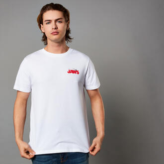 Jaws Unisex T-Shirt - White - L Wit