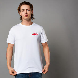 Jaws Unisex T-Shirt - White - M - Wit