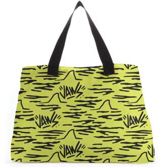 Jaws Yellow Doodle Tote Bag