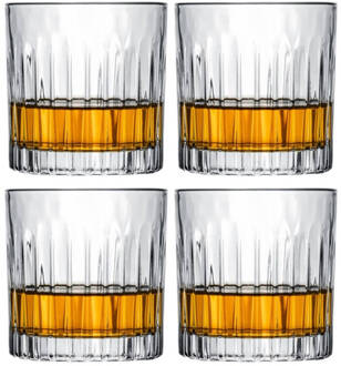 Jay Hill Cocktailglazen / Whiskey Glazen / Waterglazen Moville - 320 Ml - 4 Stuks Transparant