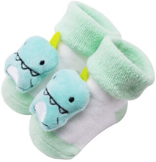 Jaycosin Baby Baby Sokken Pasgeboren Katoen Jongens Meisjes Anti-Slip Sokken Cartoon Bell Sokken groen