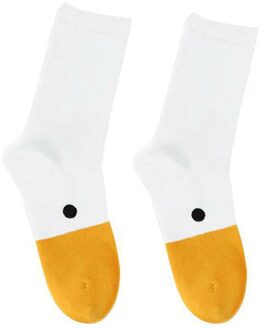 Jaycosin Creatieve Gans Hoofd Sokken Leuke Sport Katoenen Sokken Gelukkig Grappige Sok Voor Kerst Jacquard Volwassen Sokken November