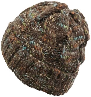 JAYCOSIN Hoed Vrouwen Winter Warm Gebreide Mode Casual Multicolor Outdoor Stapelen Hoeden Haak Knit Beanie Lady Mutsen Cap #45 koffie