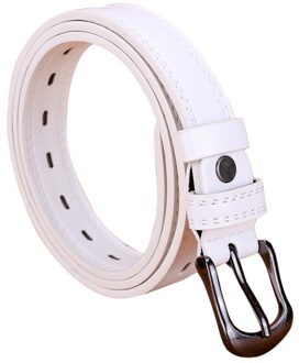 Jaycosin Vrouwen Skinny Taille Riem Decoratie Stijlvolle Accessoires Leisure Dunne Embossing Lederen Gesp Smalle Tailleband zwart