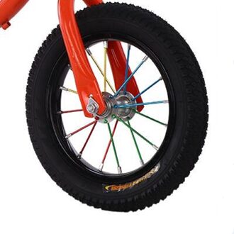 Jaycreer 1PCS-Pack 12 Inch Opblaasbare Spoke Wielen Met Lager En As Voor Kids Loopfietsen SteelRim kleurrijk