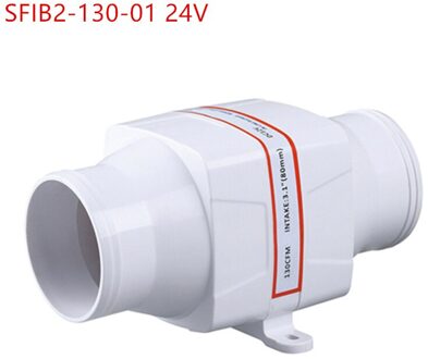 Jaycreer In-Lijn Marine Bilge Air Blower 12V 24V 130 Cfm Rustig Boot Wit SFIB2-130-01 24V