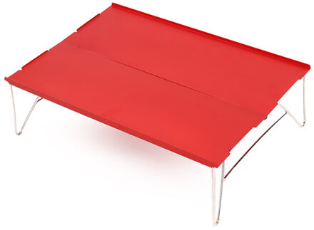 JayCreer Portable Camping Fishing Table Ultralight Folding Picnic Dining Table Laptop Table Notebook Desk Table rood