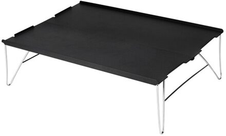 JayCreer Portable Camping Fishing Table Ultralight Folding Picnic Dining Table Laptop Table Notebook Desk Table zwart