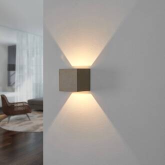 Jayden wandlamp in hoekige vorm, set van 2 grijs