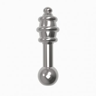 Jaz NH Vibrerende Dildo Butt Plug - RVS - 35 mm