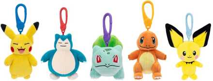Jazwares Pokémon Plush Figure Clip ons Version 14 10 cm Assortment (6)