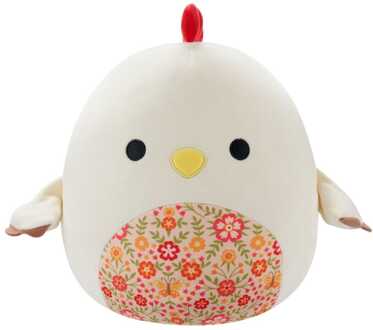 Jazwares Squishmallows Plush Figure Beige Rooster with Floral Belly Todd 30 cm