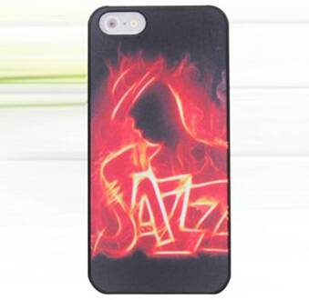 Jazz glow in the dark iPhone SE 5 en 5S hardcase hoesje