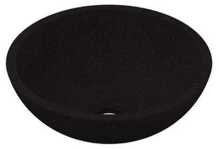 Jazz Small opbouw waskom quartz zonder kraangat 12 x 33 cm, quartz zwart