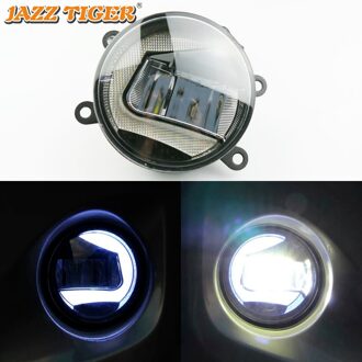 JAZZ TIJGER 2-in-1 Functies Led-dagrijverlichting Auto LED Fog Lamp Projector Licht Voor Subaru forester