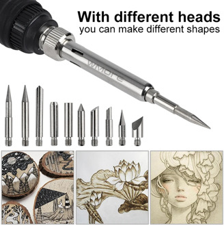 JCD 8898 Soldering Station Wood Cautery Buring Tool LCD Digital Display Welding BGA SMD PCB Rework Heat Station for Home DIY