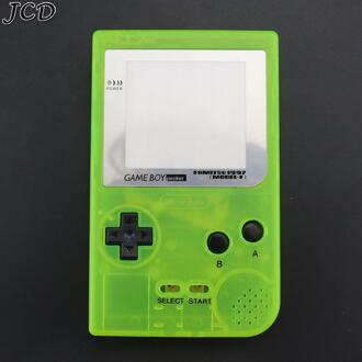 Jcd Lichtgevende Volledige Set Behuizing Shell Cover Case W/Rubber Pad En Schroevendraaier Voor Gameboy Pocket Gbp Shell Knoppen Luminous geel