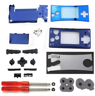 Jcd Metalen Behuizing Shell Case Voor Gameboy Micro Gbm Console Front Back Cover W/ L R Een B D-Pad Volledige Set Knop Schroef Tool