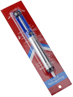 JCD soldering iron pumpit Desoldering Pumps Aluminium Solder Sucker Tool Removal Device Blue Vacuum Soldering Iron Desolder