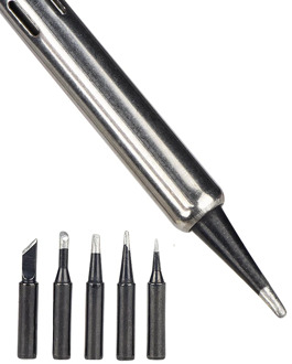 JCD Soldering Iron Tips Black Pure Copper Soldering Tip 5pcs/set 900m-t Lead-free Welding Solder Tips Rework Tools Accessories